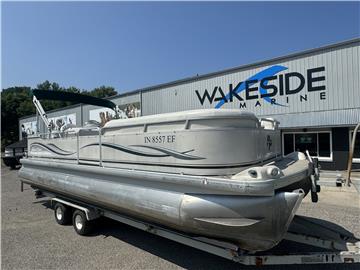 2002 AQUA PATIO 240 SE w/ YAMAHA T50 & TANDEM AXLE BUNK TRAILER