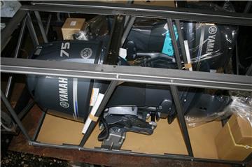Slightly used Yamaha 75HP F75 4 Stroke Outboard Motor Engine